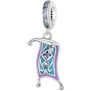 Magic Carpet 925 Sterling Silver Charms for Necklace Pendant Charms
